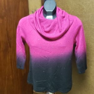 Kim Rogers cowl neck sweater